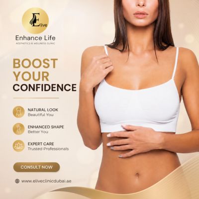 breast augmentation Dubai — natural results at Elive Clinic