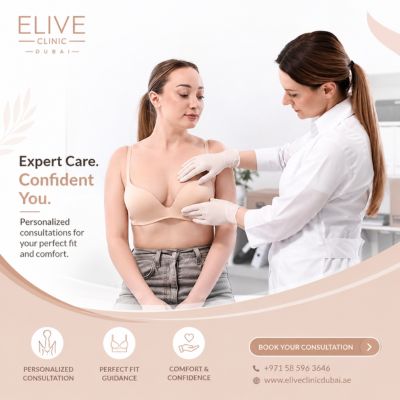 Breast reconstruction surgery in Dubai at Elive Clinic — natural results by DHA-licensed surgeon Al Quoz