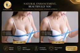 silicone breast implants options available at Elive Clinic Dubai