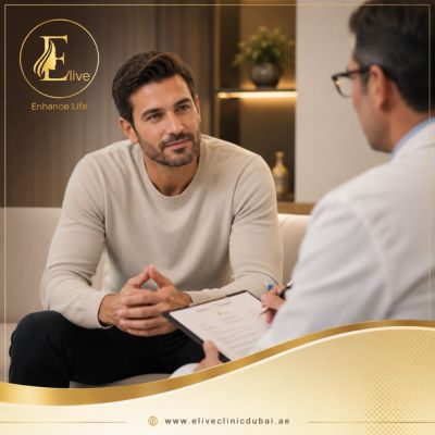 patient is consulting with doctor for Painful Penile Rash Treatment in Dubai