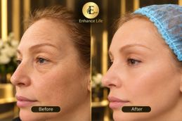 before and after results of Hyaluronic Injections